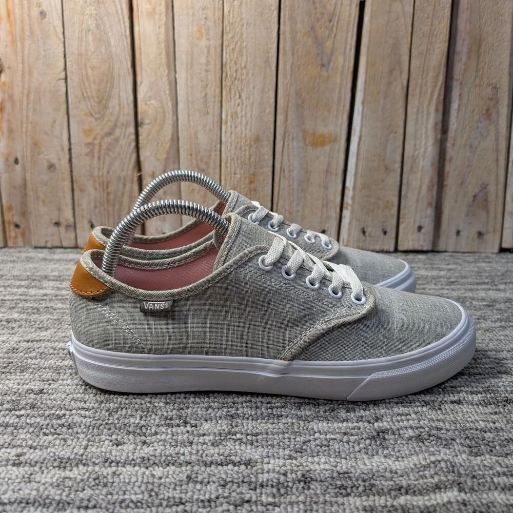 Vans Women's Camden Deluxe in Grey Chambray/Textured Fabric Size 9
